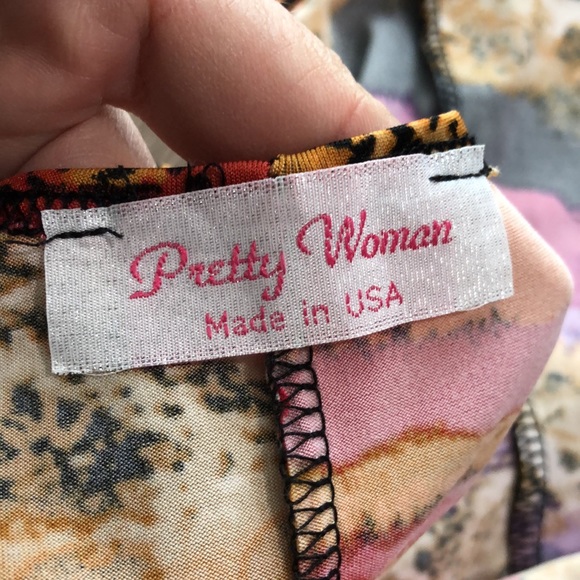 Worn once! - PRETTY WOMAN Patterned Sleeveless Mini Dress - Picture 2 of 5